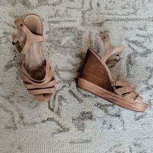 Frye Platform Wedge Sandals